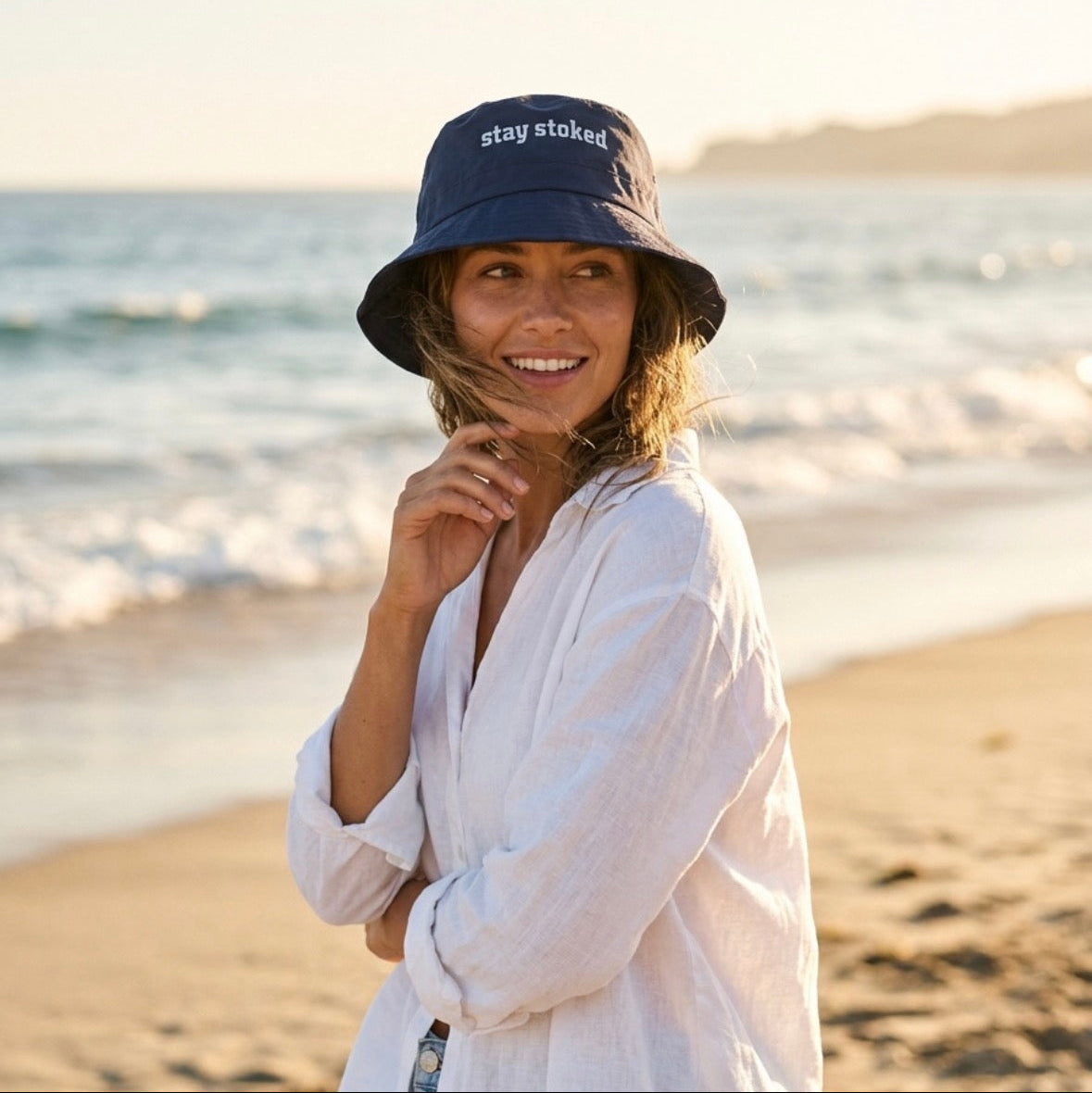 Stay Stoked Travel Bucket Hat