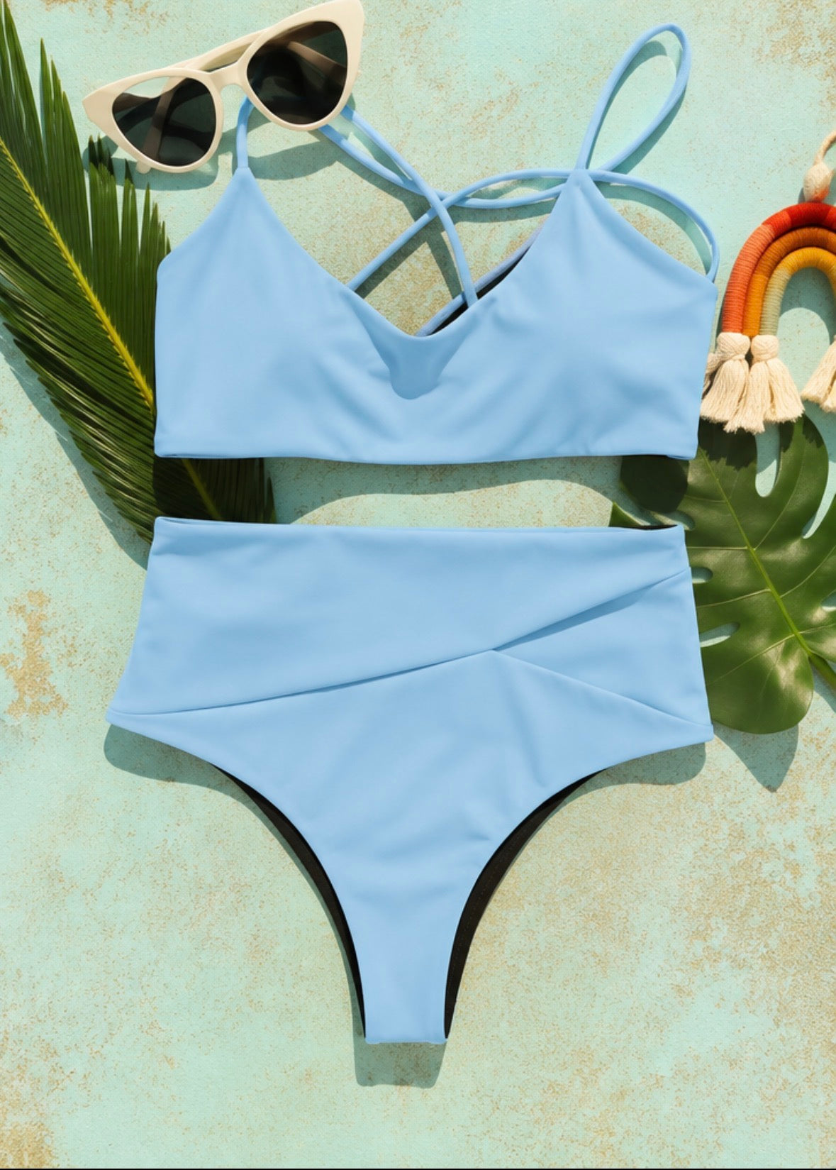 Jazzy High-Waist Reversible Bottoms