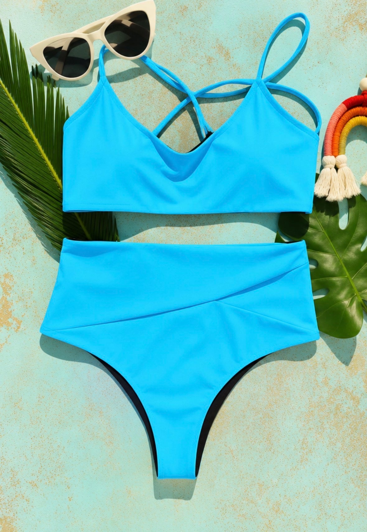 Jazzy High-Waist Reversible Bottoms