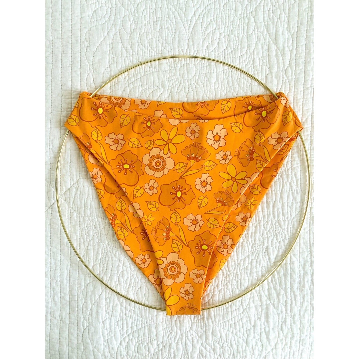 Orange Blossom Mid Rise Bottoms - Do Good Swimwear