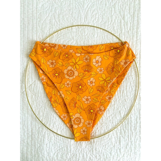 Orange Blossom Mid Rise Bottoms - Do Good Swimwear
