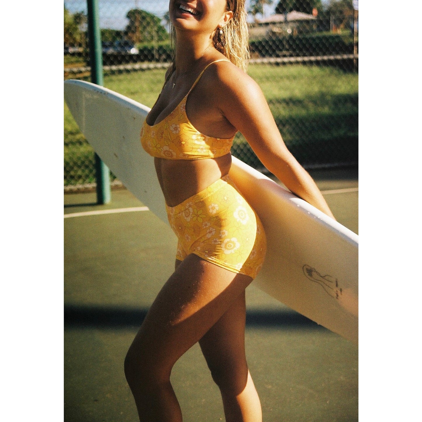 Orange Blossom Scoop Neck Top - Do Good Swimwear