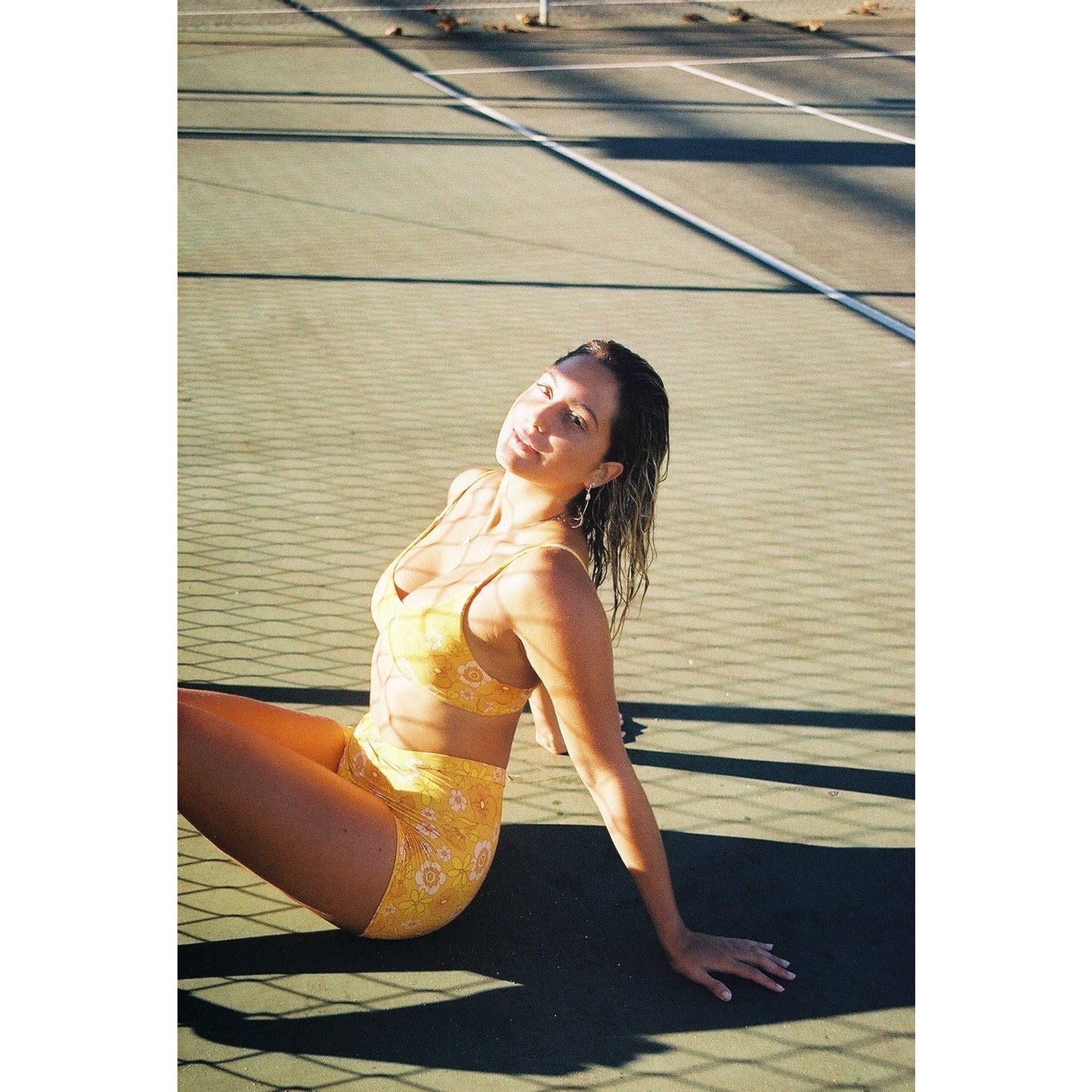 Orange Blossom Scoop Neck Top - Do Good Swimwear